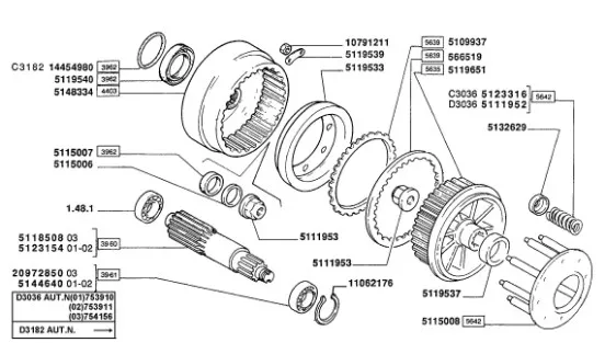 5132629 - заглушка бортового редуктора